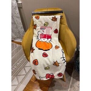 Hello Kitty Halloween Plush Throw NWT